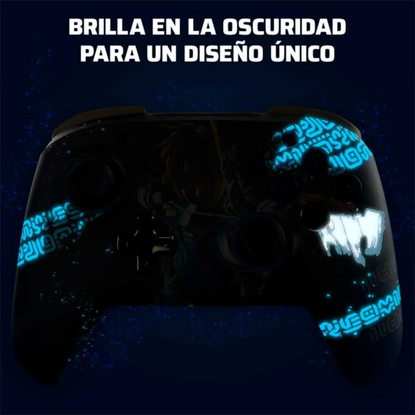 Mando PDP Wireless Nintendo Switch Rematch Glow Link (Zelda) Azul - Imagen 2