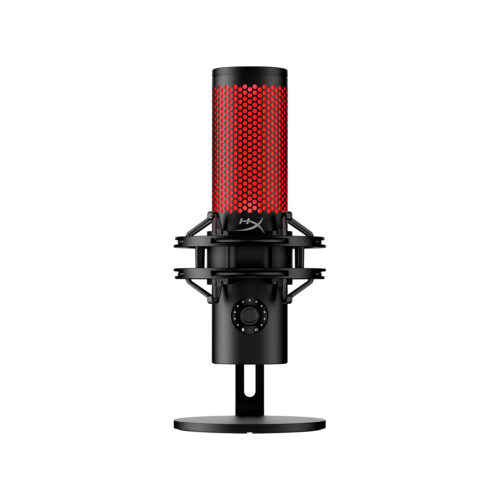 Microfono Gamer HyperX Alambrico Quadcast 2 USB Iluminacion Negro