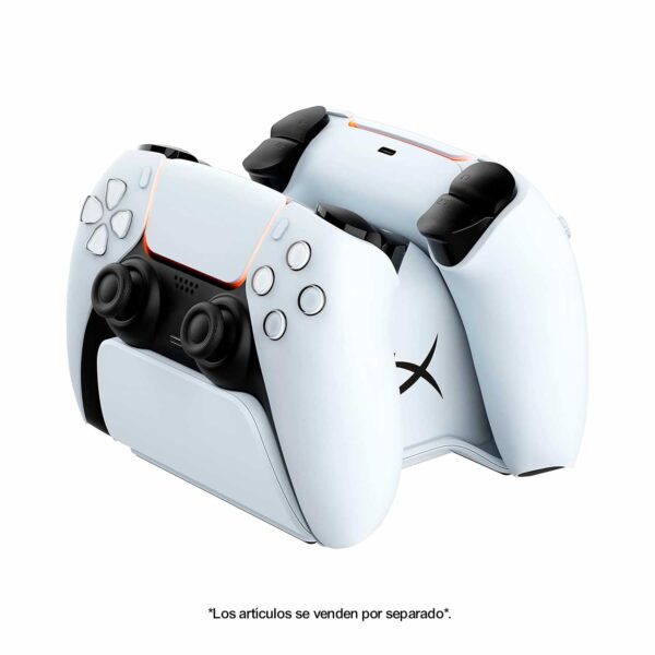 Estacion De Carga Dual HyperX Para Dualsense PS5 Blanco - Imagen 2