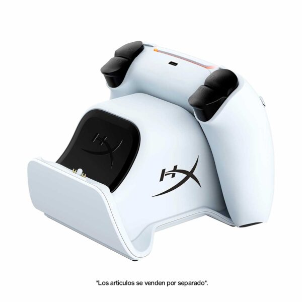 Estacion De Carga Dual HyperX Para Dualsense PS5 Blanco - Imagen 3