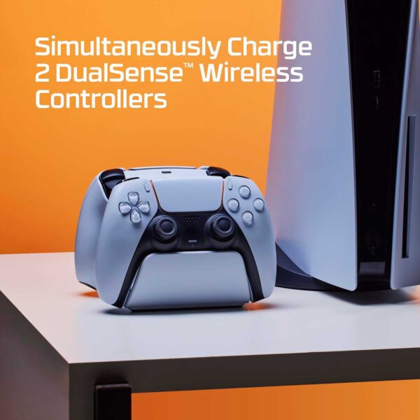 Estacion De Carga Dual HyperX Para Dualsense PS5 Blanco - Imagen 4
