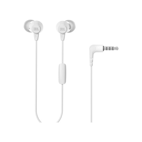 Audifonos JBL Alambricos In Ear Manos Libres 1.2m C50HI Blanco - Imagen 3