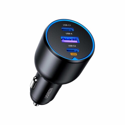 Cargador Para Auto Ugreen 130W 2 USB-C 1 USB-A EC705 35025