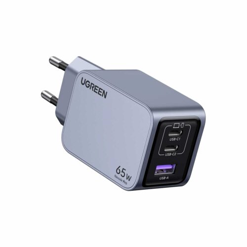 Cargador Ugreen Nexocode Pro 65W 3 Puertos Carga Rapida Gan X755 25870