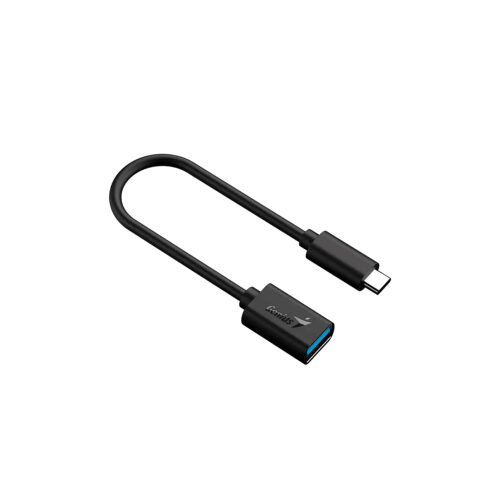 Adaptador OTG Genius ACC-C2AC USB-C a USB-A 21cm Negro