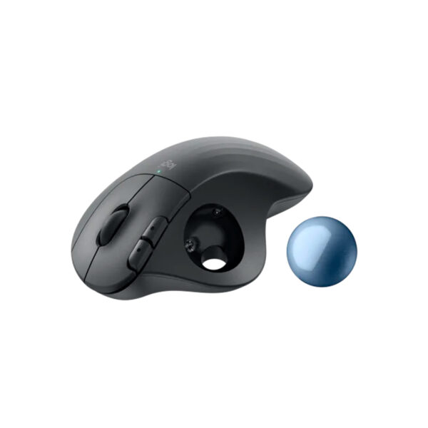Mouse Ergonomico Logitech M575S Trackball Silent Wireless BT Black - Imagen 3