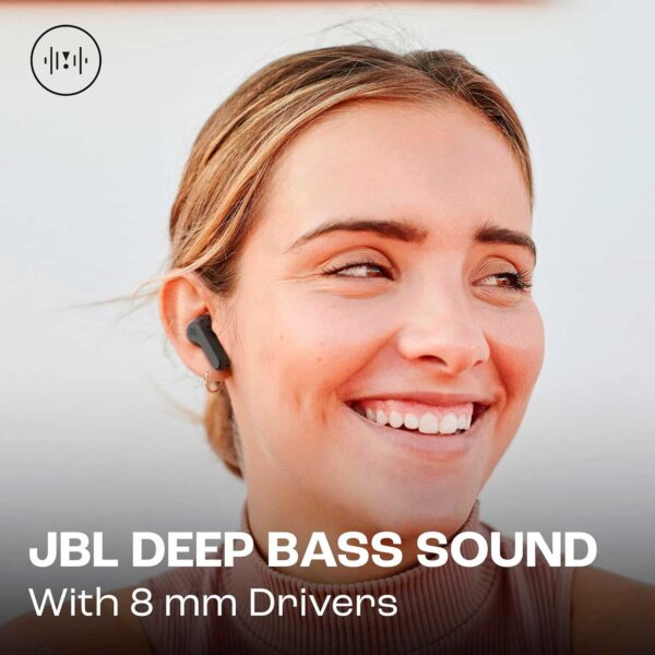 Audifonos Inalambricos JBL Wave Beam Perfect Fit IP54 Negro - Imagen 2