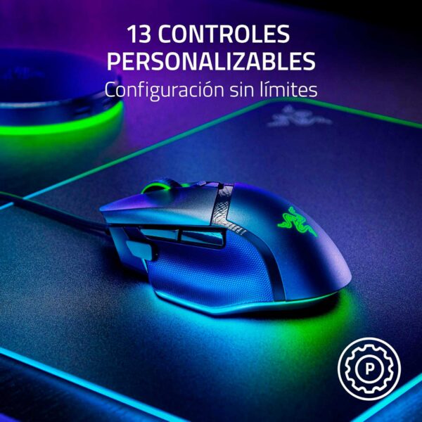 Mouse Gamer Razer Basilisk V3 35k DPI Switch Optico 90M 11 Zonas Chroma Black - Imagen 4
