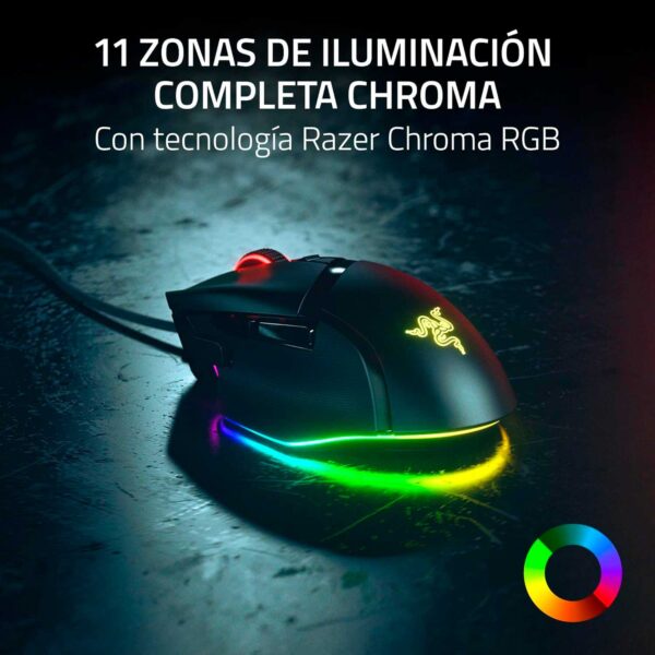 Mouse Gamer Razer Basilisk V3 35k DPI Switch Optico 90M 11 Zonas Chroma Black - Imagen 5