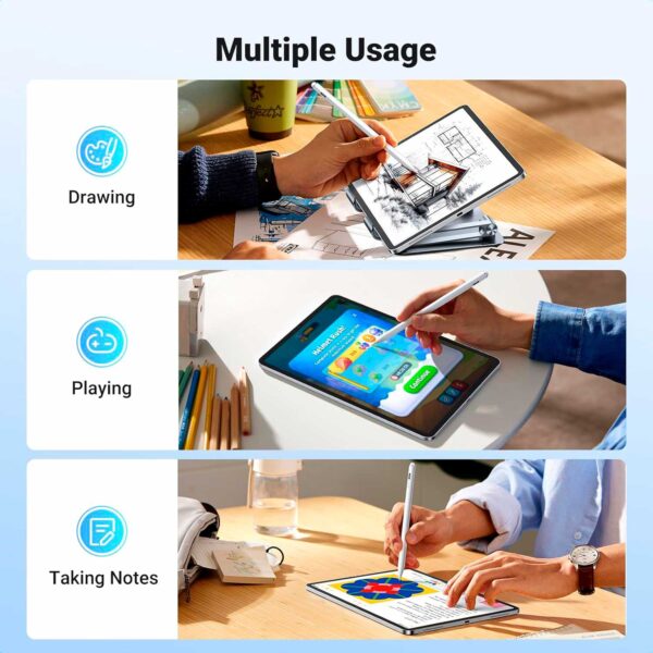 Ugreen Lápiz Óptico iPad y iPad Pro + 3 Puntas repuesto LP787-35762 - Imagen 5