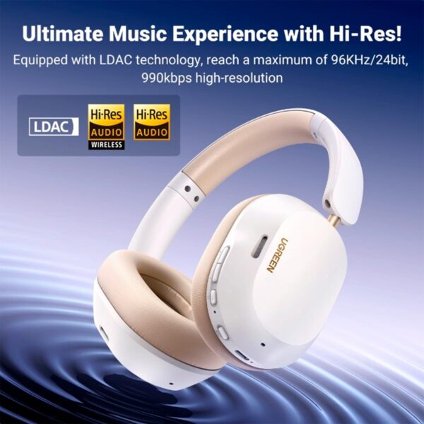 Audifonos Ugreen Con Cancelacion De Ruido Bluetooth Blanco HP203-35758 - Imagen 3