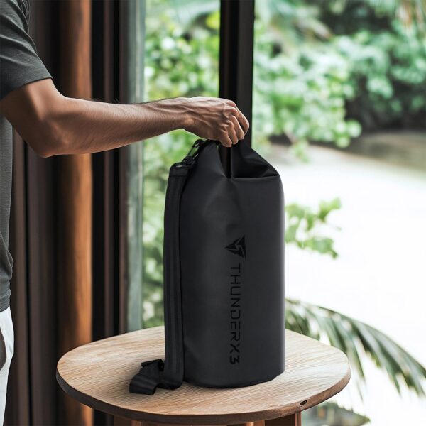 Mochila Impermeable Thunder X3 Dry Bag 10 Negra - Imagen 4