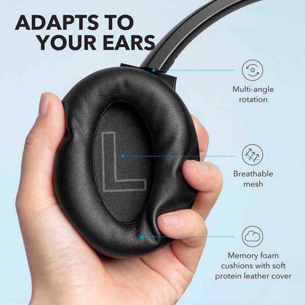 Audifonos Soundcore Anker Life Q20 Inalambricos BT Negro - Imagen 4