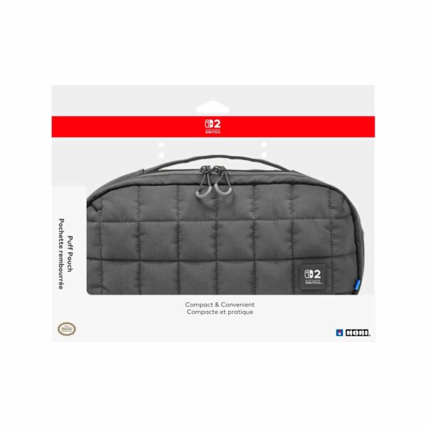 Estuche Hori Carrying Puff Pouch Para Nintendo Switch 2 Negro