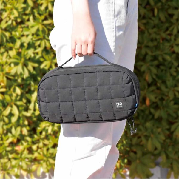 Estuche Hori Carrying Puff Pouch Para Nintendo Switch 2 Negro - Imagen 3