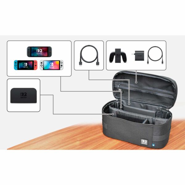Estuche Compacto Hori Carry All para Nintendo Switch 2 Negro - Imagen 4