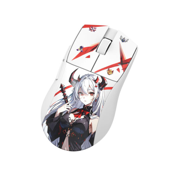 Mouse Gamer Redragon K1Ng Pro (1K Hz) Wireless Anime White - Imagen 3