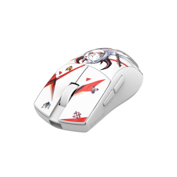 Mouse Gamer Redragon K1Ng Pro (1K Hz) Wireless Anime White - Imagen 5
