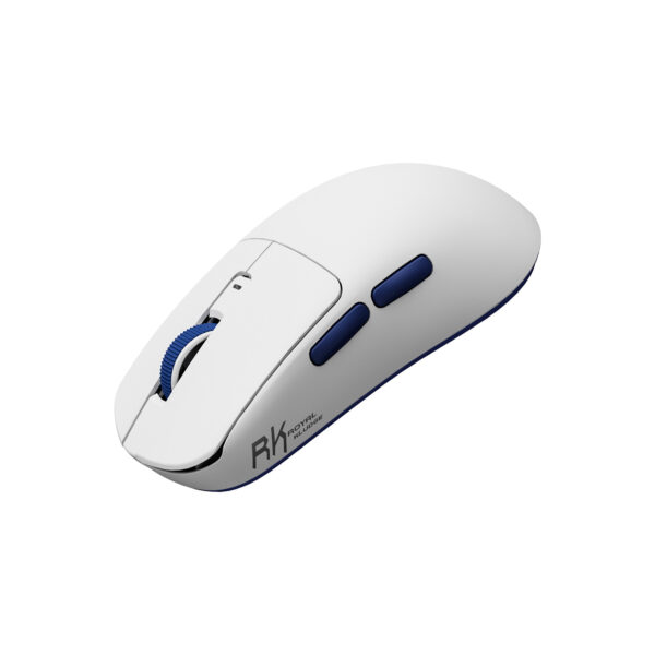 Mouse Gamer Royal Kludge M30-Paw 12000 Dpi Wireless BT White Blue - Imagen 2