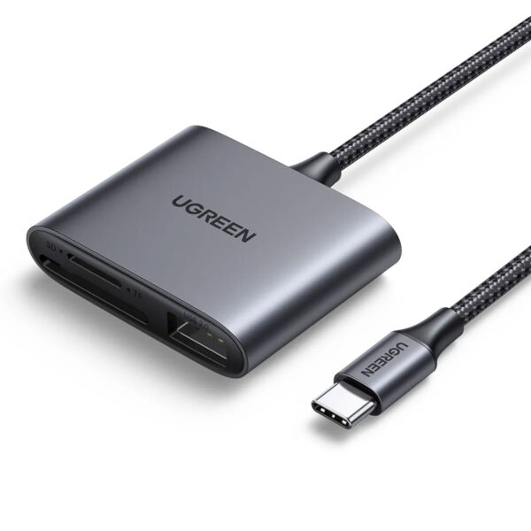 Lector de Tarjetas Ugreen 3 en 1 USB-C Type C a USB SD TF 80798