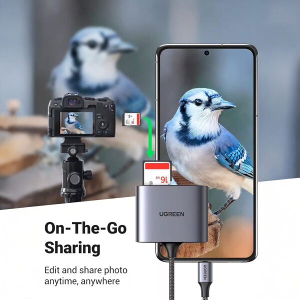 Lector de Tarjetas Ugreen 3 en 1 USB-C Type C a USB SD TF 80798 - Imagen 4