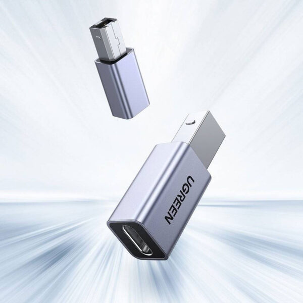 Adaptador Ugreen USB-C a USB 2.0 Tipo B US382 para Impresora - 20120 - Imagen 3