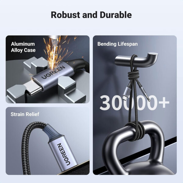 Cable De Audio USB C a 3.5mm Macho Ugreen 1 Metro 30633 - Imagen 5