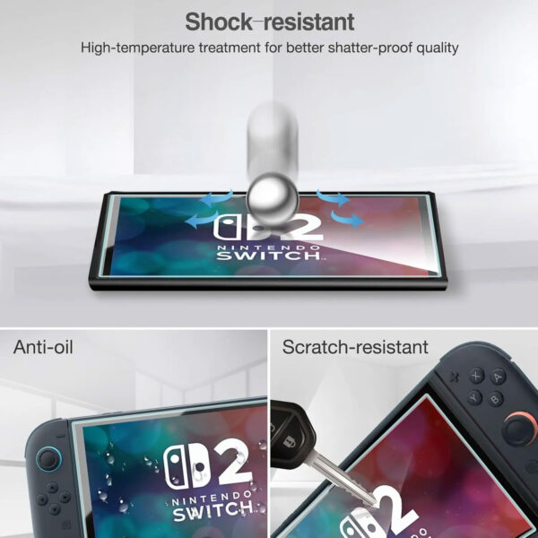 Mica De Vidrio Para Nintendo Switch 2 - Imagen 2