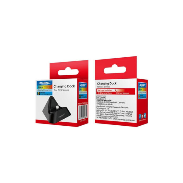 Base Cargador Dobe Para Nintendo Switch 2 Negro - Imagen 2