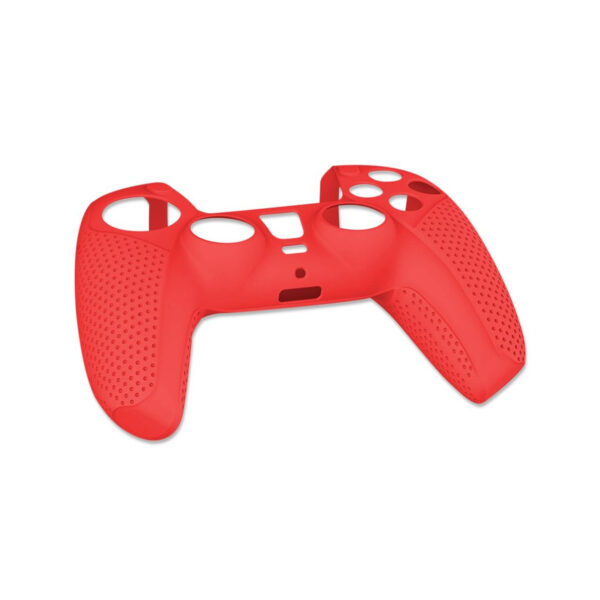 Protector De Silicona Para Mando PS5 Dualsense AKSW-181 Blanco-Rojo - Imagen 2