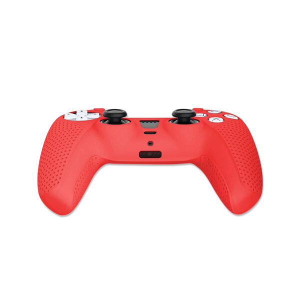 Protector De Silicona Para Mando PS5 Dualsense AKSW-181 Blanco-Rojo - Imagen 4