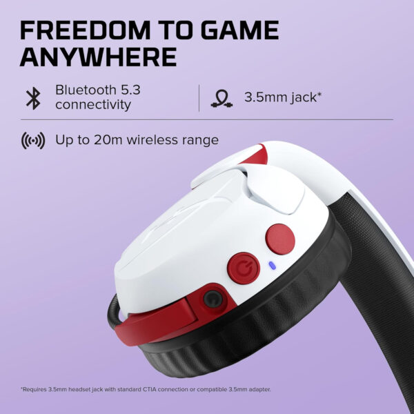 Audifonos Inalambricos Hyper X Bluetooth Mini Kids CMI002 Blanco - Imagen 3