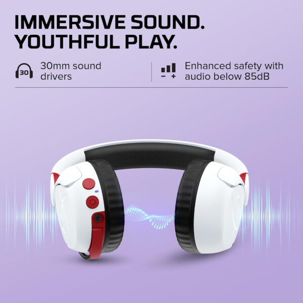Audifonos Inalambricos Hyper X Bluetooth Mini Kids CMI002 Blanco - Imagen 4