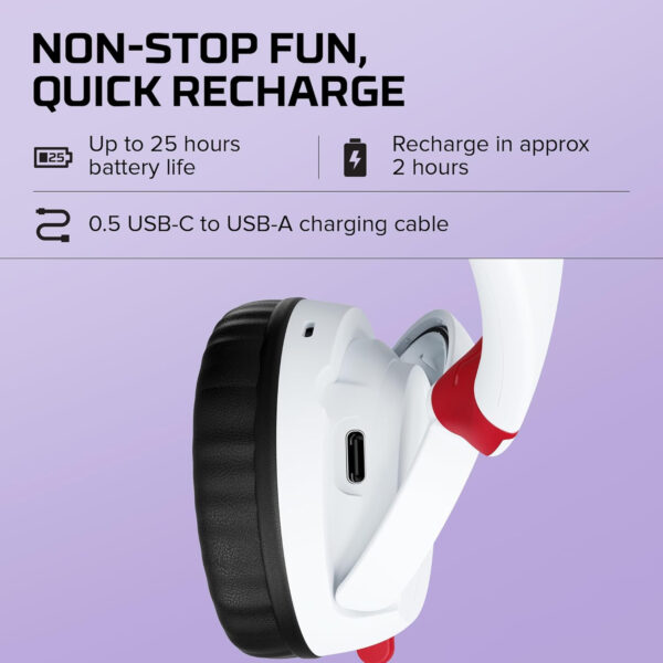 Audifonos Inalambricos Hyper X Bluetooth Mini Kids CMI002 Blanco - Imagen 6