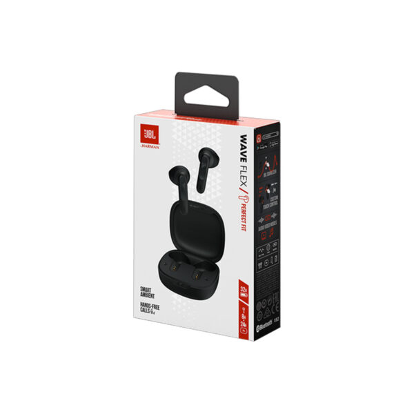 Audifonos Bluetooth JBL Perfect Fit Wave Flex 2 Negro - Imagen 4