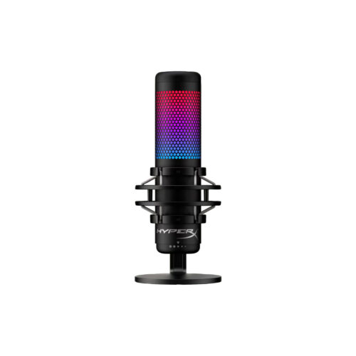Microfono Hyperx Alambrico Quadcast S USB Iluminacion RGB Negro