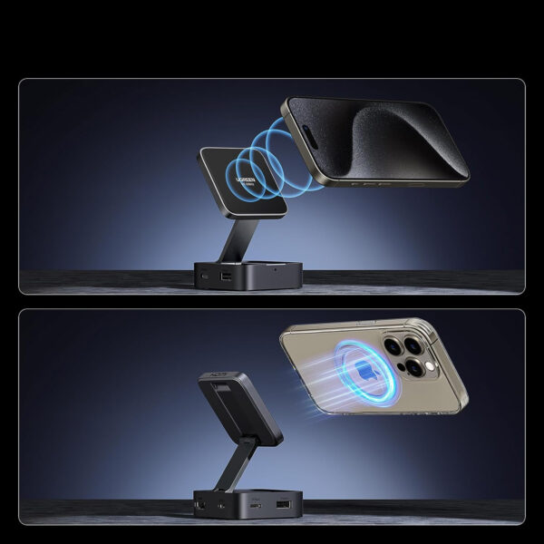 Hub Ugreen Magnetico 4 en 1 Para Celular USB-C/USB-A/HDMI 4k60Hz 100W PD 35590 Negro - Imagen 3