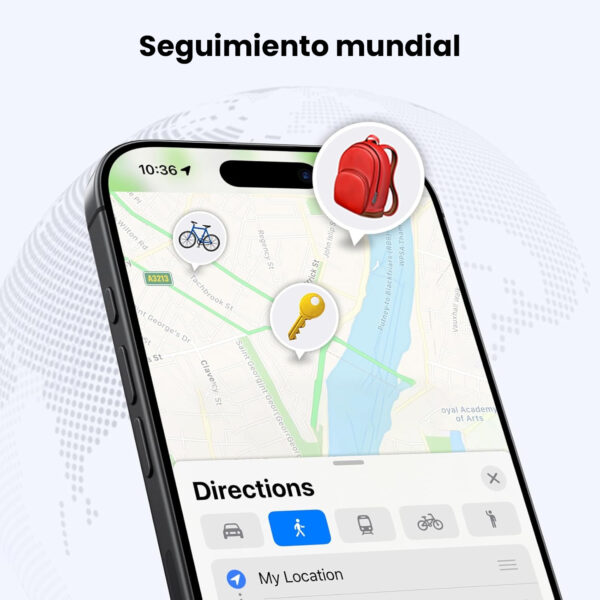 Buscador Smart Ugreen Para Iphone CM816 45297 Gris - Imagen 3