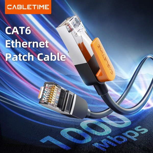 Cable de Red Cabletime CN61N Cat 6 RJ45 3 metros - Imagen 3