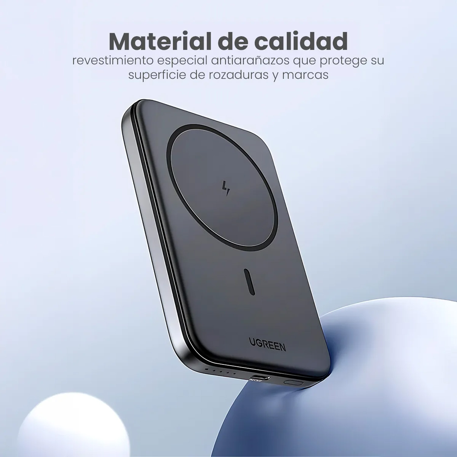 Power Bank Ugreen PB560 5000 mAh Magnetico 15W 25866 Negro - Imagen 4