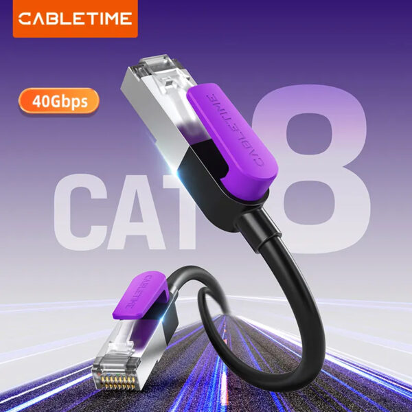 Cable De Red Cabletime Patch Cord Cat 8 5m CN80P - Imagen 3