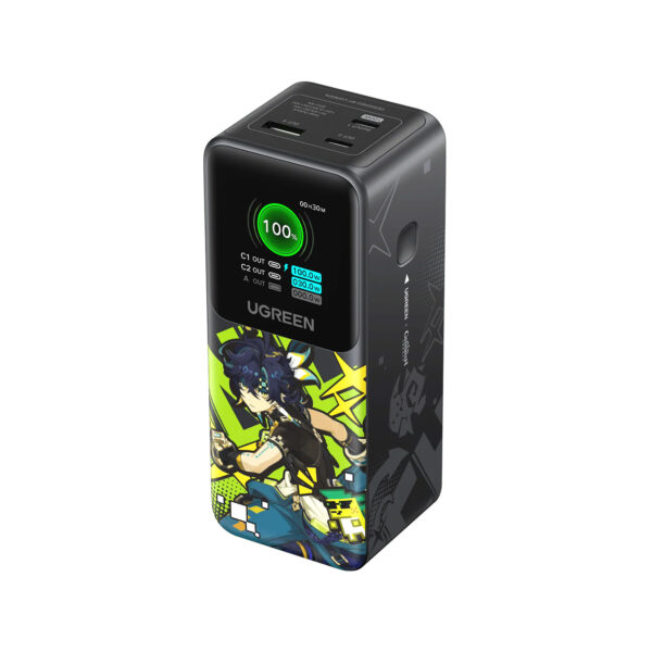 Power Bank Ugreen 20000mAh 130W 2C1A Genshin Impact Edition Negro PB721-35524GI
