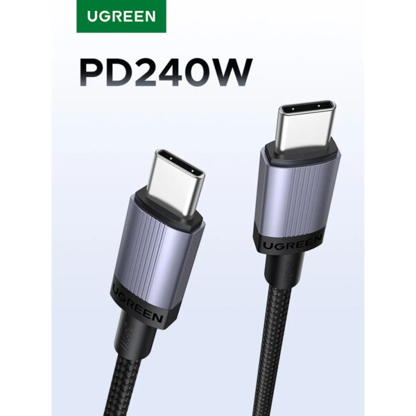 Cable Ugreen USB-C a USB-C PD 240W Carga Rapida 1m Negro L532-65907 - Imagen 5