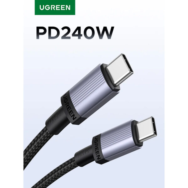Cable Ugreen USB-C a USB-C PD 240W Carga Rapida 1m Negro L532-65907 - Imagen 6