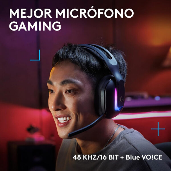 Audifono Gamer Con Microfono Logitech G522 Lightspeed Black - Imagen 3
