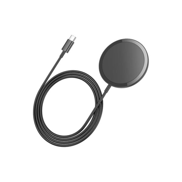 Cargador Magnetico Inalambrico Hoco Carga Rapida 15W Negro - Imagen 3