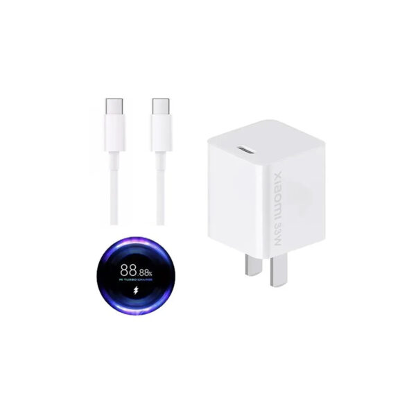 Cargador Xiaomi GaN Tipo-C 33W Blanco AD33G - Imagen 3