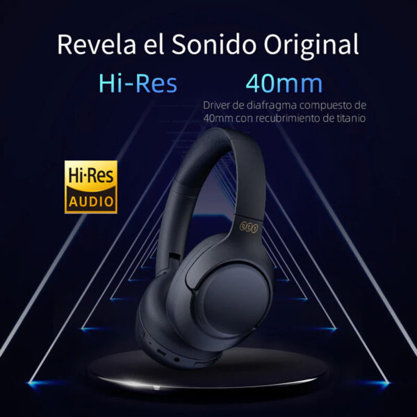 Audifonos QCY H3 Inalambricos Bluetooth Midnight Black - Imagen 4