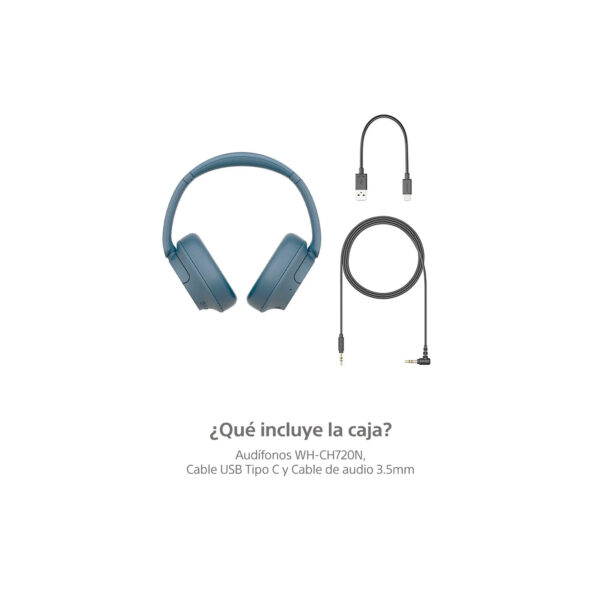 Audifonos Bluetooth Sony WH-CH720N Noise Cancelling Blue - Imagen 3