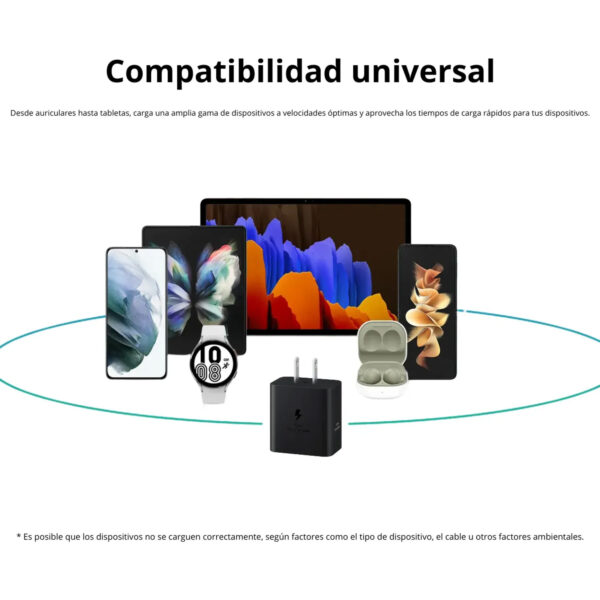 Cargador Samsung 45W USB-C a USB-C EP-T4511 Black - Imagen 5